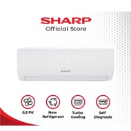 AC SHARP AH-A5UCYN 1/2PK 340WATT TURBO COOL R32 UNIT ONLY