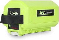 6.0AH 7.5Ah 40V Lithium Replacement Battery Compatible For Ryobi power Tools OP4075A OP4026 OP4060 O