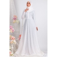 Dress Nikah Off White Baju Nikah Dress Akad Nikah Dress Tunang