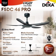 🔥UPGRADED F5DC🔥DEKA F5DC PRO 56" Baby Fan 46" 5 Blade DC Motor 20 Speeds Remote Control Ceiling Fan 