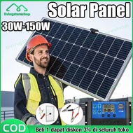 150W Solar Panel Solar Panel Solar Charge Controller LED Display Solar PWM 12V/24V 10A 20A 30A 50A 6