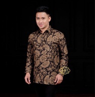 Kemeja Pria Batik Panjang Kemeja batik M L XL XXL 3XL 4XL 5XL 6XL Hem batik jumbo Hem batik kantor H