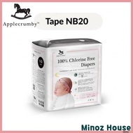 Diapers  ♫NEW PACKING (newborn)Applecrumby Chlorine Free Premium Baby Diaper Tape  Airplus Overnight Tape Diaper☂