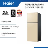 [NEW 2026] Haier 240L / 418L / 458L / 515L Twin Inverter 2 Door Fridge Metal Beige HRF-T240XM(BE) / 