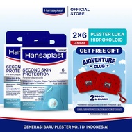 HANSAPLAST Second Skin Regular Plasters, Contents 6 Hydrocolloid Plasters - Twin Pack