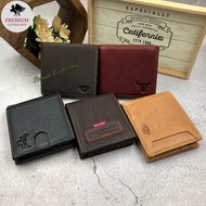 Rush Rider Leather Wallet Men Short Wallet Genuine Leather Dompet Kulit Lelaki Beg Duit Kulit Leathe