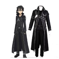 Cosplay Kostum Online Seni Pedang Anime Kirito Kazuto Kirigaya Jaket