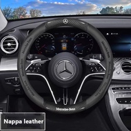 Car steering wheel cover for Mercedes Benz C-class C260l E-class E300l A200l GLC GLB GLA GLE leather