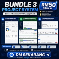 3 Project System Bundle FYP Assignment Source Code CRM QR Attendance Inventory Student Project