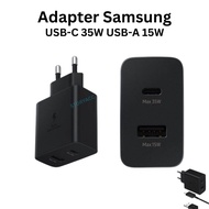 Power Adapter Type C Charger Samsung SAM 35W PD Super Fast Charging Power Adapter Dual Port USB-C-35