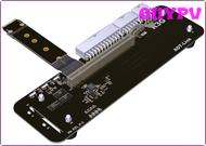 QUYPV ขาตั้งการ์ดแสดงผลภายนอก M.2รูปกุญแจม. พร้อม X4 PCIe3.0สายเคเบิล32Gbs 25ซม. 50ซม. สำหรับ ITX STX NUC VEGA64 GTX1080ti APITV