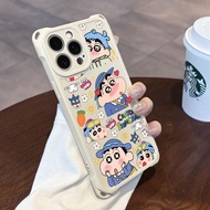 Shockproof Crayon Shinchan Casing Redmi A5 13 13X 13C Note 14 Pro 5G Note 14 5G Note 14 4G 14C Casin