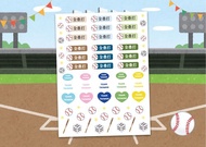 3張-棒球Team Taiwan姓名貼紙-客製化防水貼紙行李箱貼紙