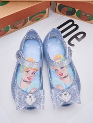 Brazilian Girls Crystal Sandals Glitter Pink Shell Little Mermaid Princess Fragrant Shoes Baby Cute 