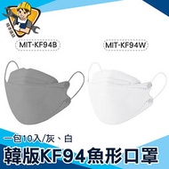 【精準儀錶】魚型口罩 韓版口罩 成人口罩 布口罩 白色口罩 熔噴布 MIT-KF94 魚嘴型 