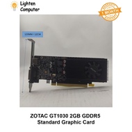 【USED】 ZOTAC GT1030 2GB GDDR5 Graphic Card | Low Profile | No Need 6 Pin | SFF | Graphics Card | GT 