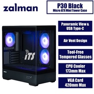 Zalman P30 Micro ATX Mini Tower Computer Case (Black / White)