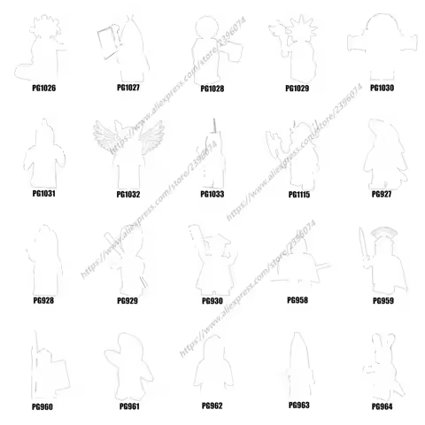 Cartoon movie TV Anime models Figures Series-071 PG927 PG928 PG929 PG930 PG958 PG959 PG960 PG961 PG9
