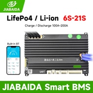 JiaBaiDa Smart BMS 6S 8S 24V 10S 13S 14S 16S 48V 20S 21S 150A 200A JBD BMS BT UART Active Balance
