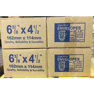 Envelope / Sampul Surat Kad Kahwin 6 3/8"x 4 1/2" (C6)White 70gsm (500pcs/box) Card A6 Lion Brand