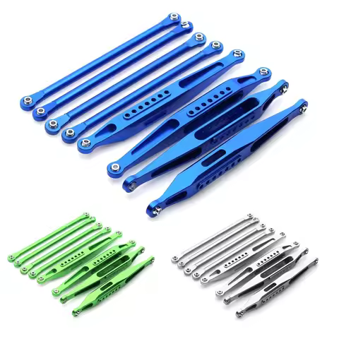 Metal Upper and Lower Chassis Link Set for Losi LMT 4WD Solid Axle Monster Truck 1/8 RC Car Upgrade 