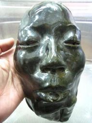 日本純手工捏製擬真人臉藝術作品(鬼臉/鬼面具)非北歐工業風普普風裝置藝術國畫書法行草書攝影水彩素描元起標油畫(真跡)