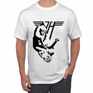 Eddie Van Halen EVH Design Tshirt White Casual 100% Cotton