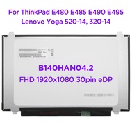 14.0 IPS Laptop LCD Screen B140HAN04.2 Fit NV140FHM-N49 LP140WF7-SPK2 M140NWF5 R3 For Lenovo Yoga 52