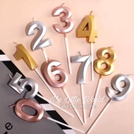 LILIN Gold Birthday Number Candles 0 1 2 3 4 5 6 7 8 9 Birthday Candle GOLD PINK ROSE GOLD KAPITAL