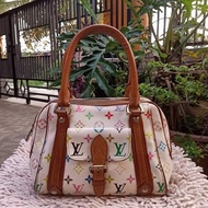 tas hand bag lv multicolour second bekas preloved