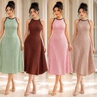 Fyang Stripe ALine Dress Women's