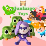 BCT❤In Stock❤Duolingo Plush Toys Fun Owl Duo Bear Falstaff Sister Lily Flame Plush Pendant Bag Decor