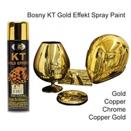 [ 1 UNIT ] Bosny KT Gold Effekt Spray Paint Kt Gold Effect Bosny Chrome Spray Paint Spray Warna Emas