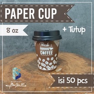 8 oz paper cup/paper cup + lid/coffee cup/hot paper cup/cold paper cup/8oz patterned coffee cup