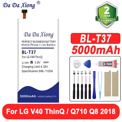 50000mAh BL-T37 NEW Battery For LG V40 ThinQ Q710 Q8 2018 Version Q815L Q Stylo4 Q710 Q710MS/CS BL T