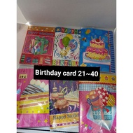 Ready stock☞Happy birthday card with music birthday card with songs bear make a wish card greeting c