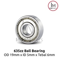 635zz Miniature Ball Bearing 19 x 5 x 6mm Bearing Laker/