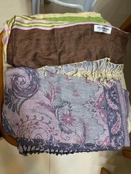 Pashmina cashmere scarf 2 條 女裝二手衫 薄頸巾 圍巾