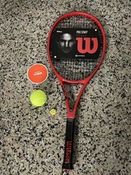 📣Wilson威爾遜Pro Staff 97 費德勒全碳素小紅拍 男女通用網球拍