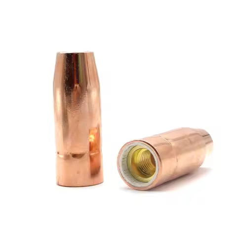 2PCS QTB-100AF NV-100T-2.5 Mig Welding Torch Accessory Gas Nozzle 21-50 For T weco Mini/#1 Lin-coln 