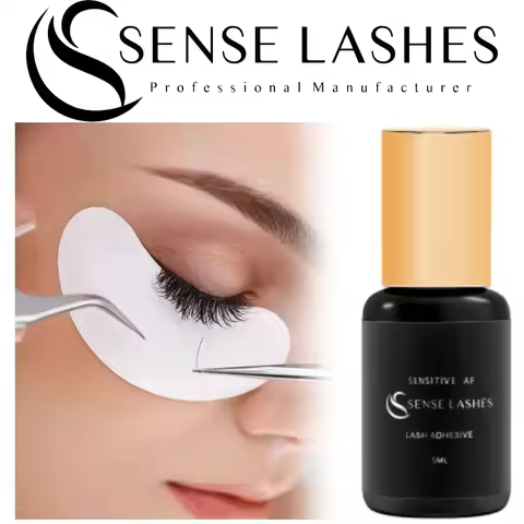 Sense Lashes Eyelash Glue 5ml 0.3-2 Sec Drying Time Retention 6-8 Weeks Low Smell Waterproof adhesiv