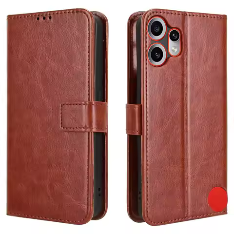Leather Flip Case For Nothing Cmf Phone 2 Pro CMF Phone 1 Protective Cover Wallet Card Slot Kickstan