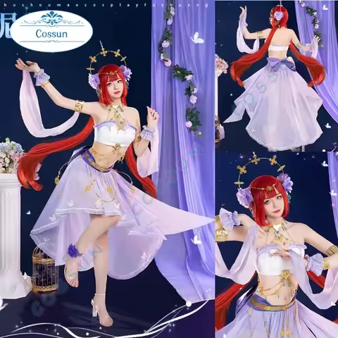 Game Genshin Impact Nilou Cosplay Costume Tivat Girl Group Halloween Outfits Women Clothing Nilou Wi