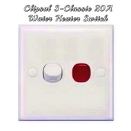 MK S8423 WH 20A Water Heater Switch / UMS 20A Water Heater Switch / Clipsal S-Classic 20A Water Heat