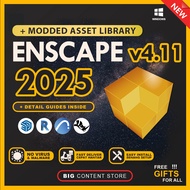 Enscape v4.11 2025 + Asset Library 4Gb + Video Guide 💯 EASY INSTALL SOFTWARE  💯 LIFETIME PREMIUM 💯 F