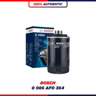BOSCH OIL FILTER 0364 - PROTON X70 1.8 / AUDI A3 A4 A5 A6 Q3 Q5 / VOLKSWAGEN PASSAT CC GOLF TIGUAN /