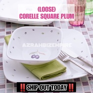 HOT! (LOOSE) CORELLE PLUM DINNER SET SQUARE (DINNER/LUNCHEON/BREAD/BOWL/SERVING BOWL)PINGGAN PETAK K