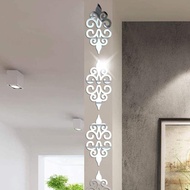 10pcs Modern Acrylic Mirror Wall Sticker Home Decor Diy Mirror Wall Decals