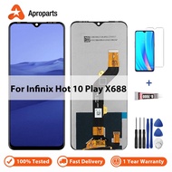 For Infinix Hot 10 Play X688C X688B LCD Display Touch Screen Digitizer Assembly Replacement