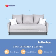 INTHEBOX Pocket Spring Sofa 3 Seater Minimalis Free 2 Bantal Sofa